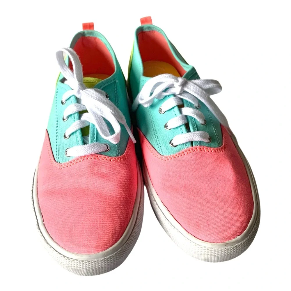 Sperry Top Sider Pier Wave Sneakers Boat Shoes Womens Size 5 Beachy Summer